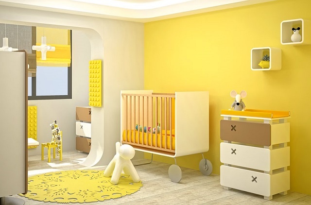 رنگ زرد برای رنگ آرامش بخش اتاق خواب