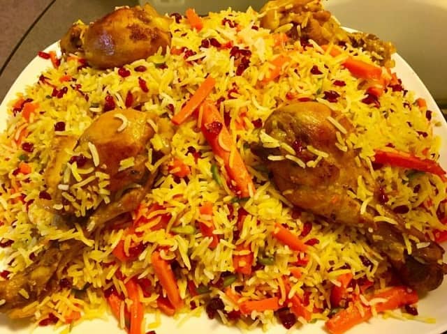 طرز پخت هویج پلو شیرازی 