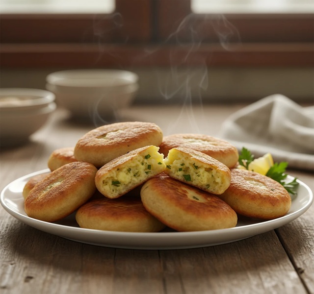 مراحل طرز تهیه پیراشکی سیب زمینی با گوشت چرخ کرده