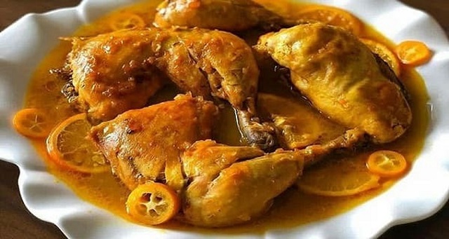 مراحل طرز تهیه خورش پرتقال با مرغ مراحل طرز تهیه خورش پرتقال با مرغ