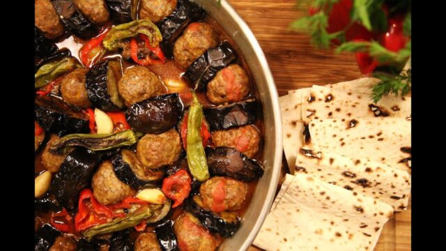 طرز تهیه کازان کباب بادمجان و گوشت در روز جهانی آشپزی مردان