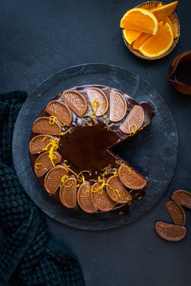 طرز تهیه کیک خیس پرتقالی شکلاتی خانگی خوشمزه به صورت مرحله به مرحله