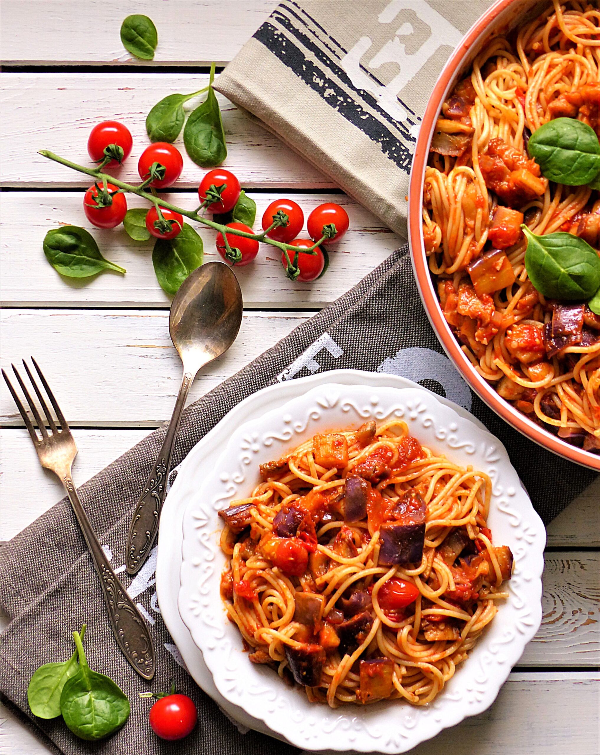 طرز تهیه اسپاگتی با سس راتاتویی یا راتاتول به ۲ روش