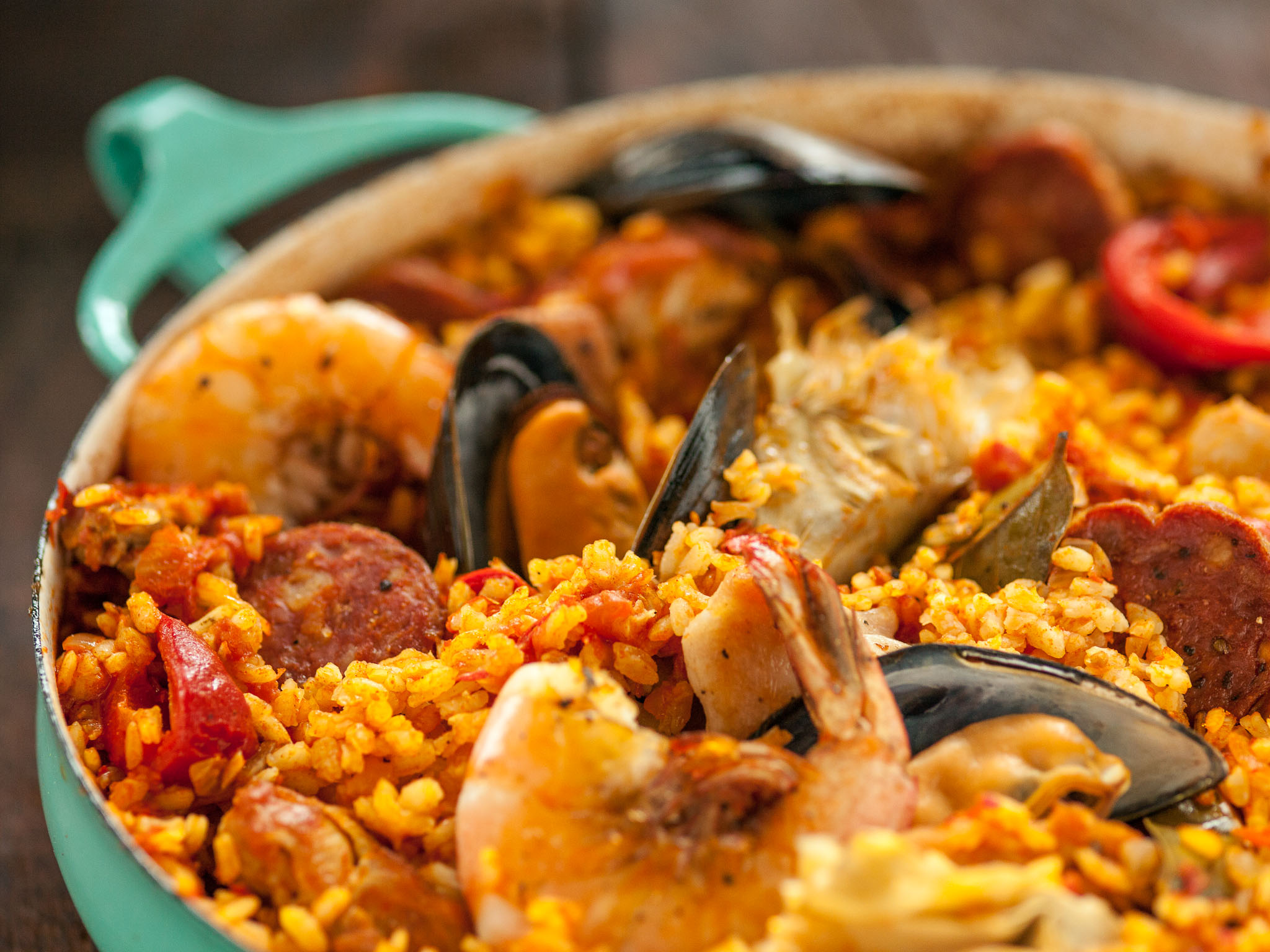 طرز-تهیه-غذای-دریایی-پائلا-میگو-اسپانیایی