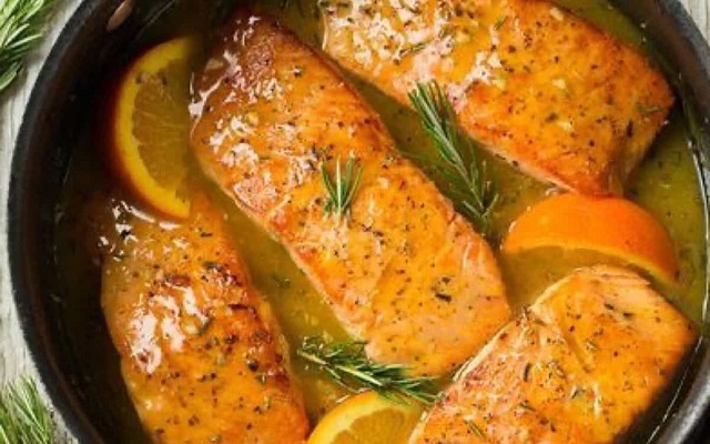 طرز تهیه ماهی سالمون با سس پرتقال مخصوص