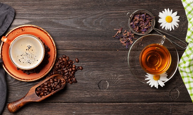 کافئین موجود در چای و قهوه