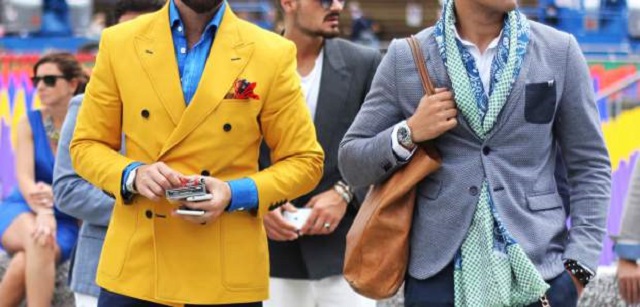استفاده بیش از اندازه از رنگ ها، از اشتباهات رایج لباس پوشیدن مردان