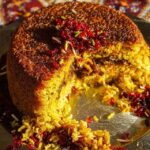 طرز تهیه ته چین گوشت و بادمجان + ترفند خشک و خمیر نشدن و خام نماندن