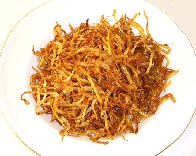 طرز تهیه پیاز داغ بدون روغن