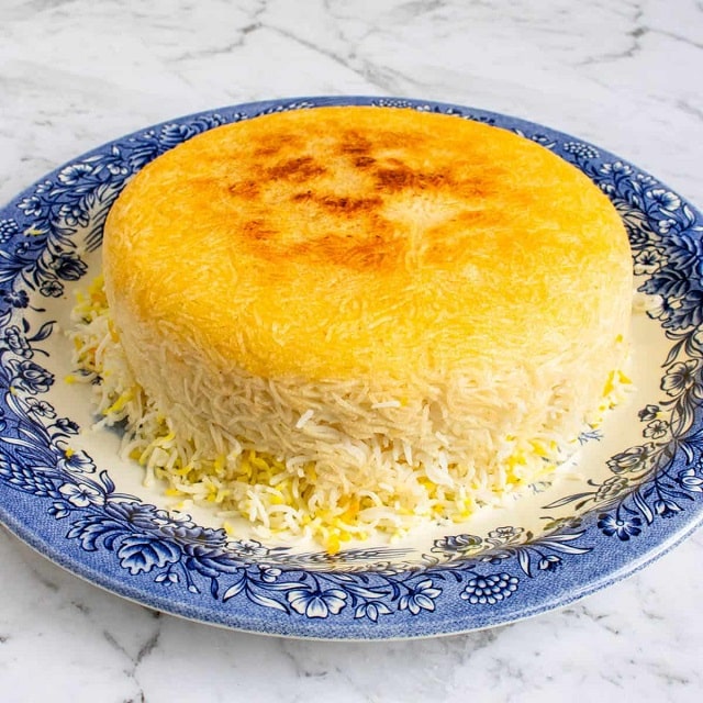 برنج زعفرانی قالبی