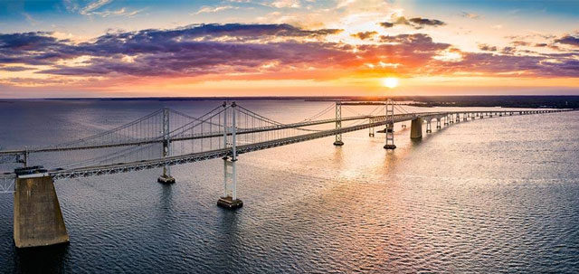 پل خلیج چساپیک، مریلند از ترسناک ترین پل های دنیا