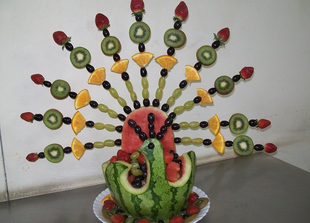 تزئینات خاص هندوانه برای یلدا
