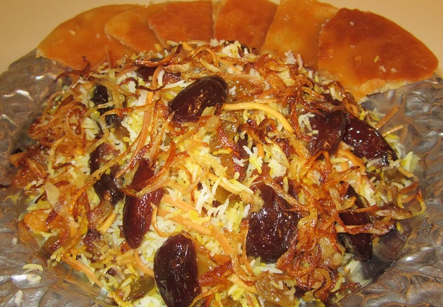 غذای با برنج ساده/ رشته پلو بدون گوشت