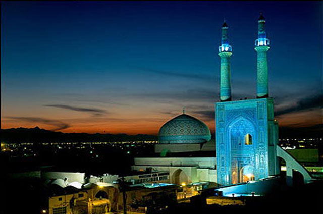 ۱-مسجد جامع یزد از جاذبه های گردشگری یزد