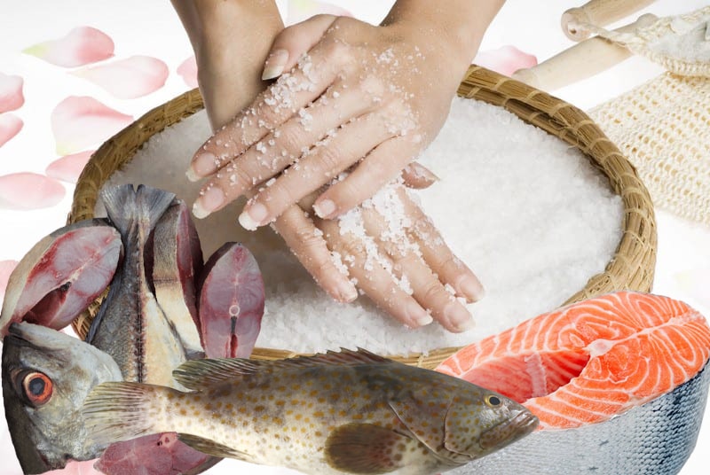 چطور با نمک بوی بد ماهی را از بین ببریم؟