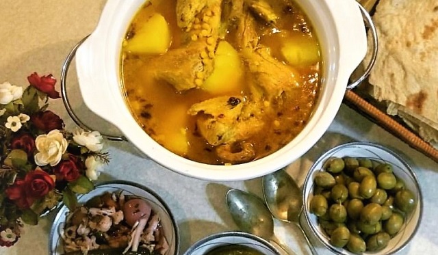 پخت آبگوشت لیمو عمانی همدانی در عید