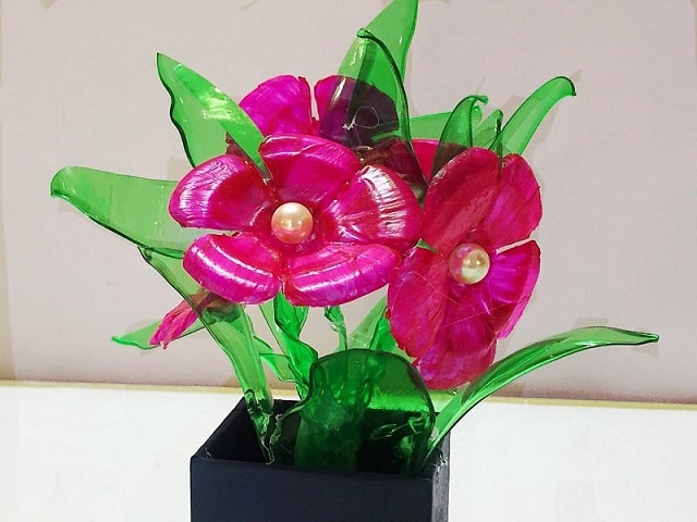 ایده‌های مختلف برای ساخت گل مصنوعی با بطری
