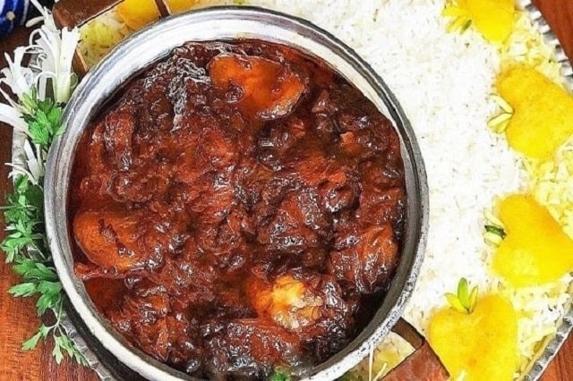 خورش آلو بدون گوشت برای ماه رمضان