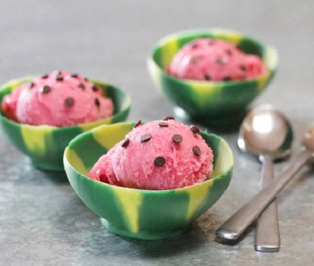 بستنی هندوانه از انواع بستنی خانگی