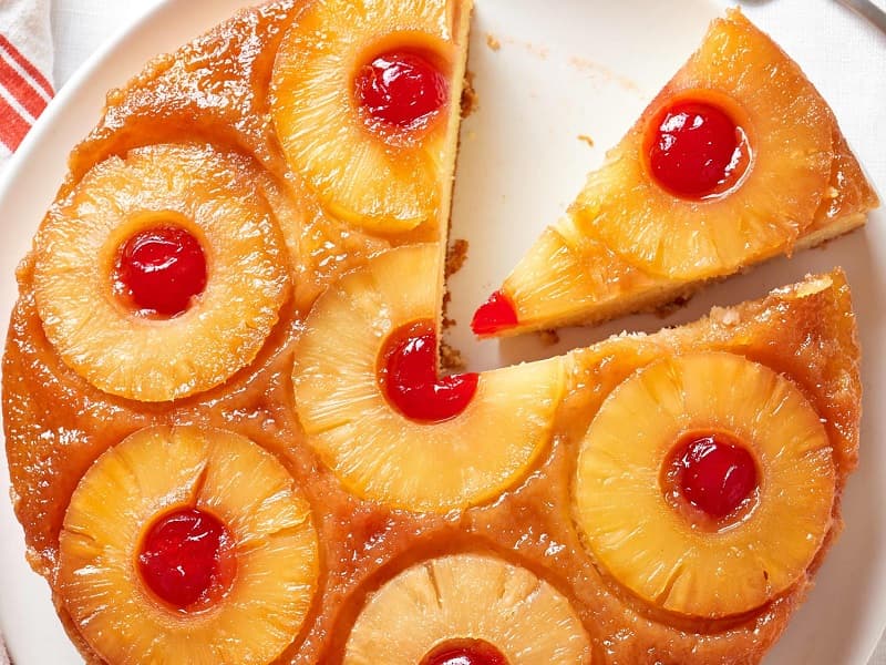 طرز تهیه کیک آناناس خوشمزه به 6 روش برگردان و ساده