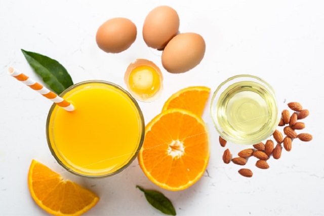 ماسک پرتقال و تخم مرغ برای لایه برداری پوست