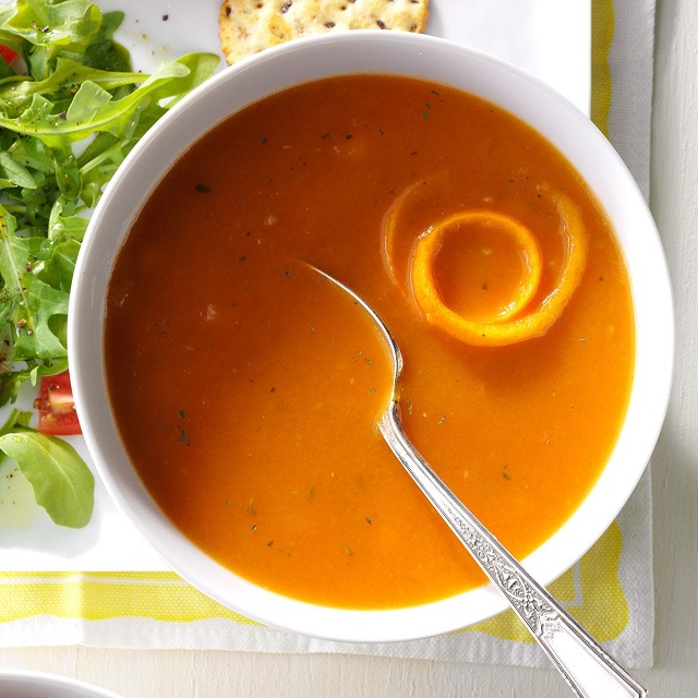 طرز تهیه سوپ پرتقال ساده
