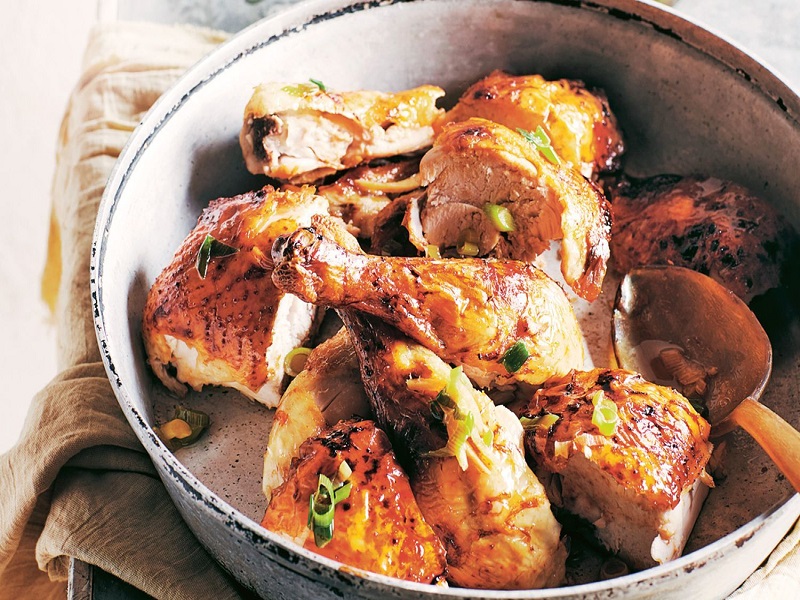 2 طرز تهیه مرغ زنجبیلی خوشمزه و مجلسی با نکات طلایی پخت