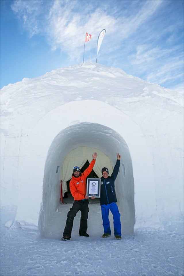بزرگ‌ترین ایگلو گنبدی (برف)