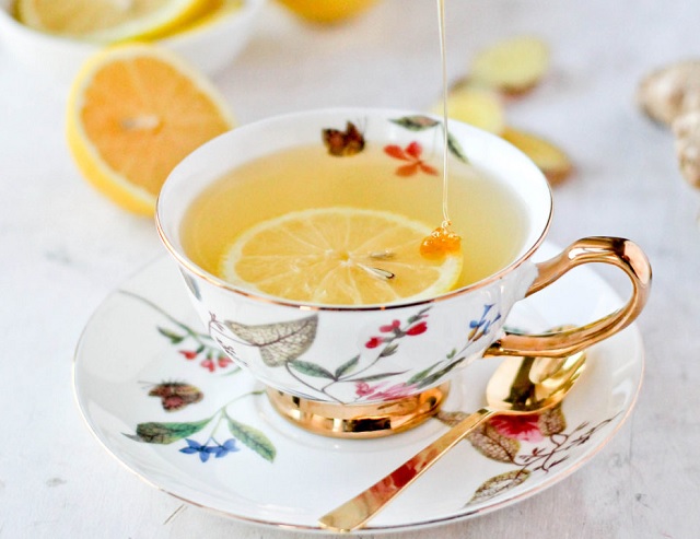 طرز تهیه چای زنجبیل با لیمو برای سرماخوردگی