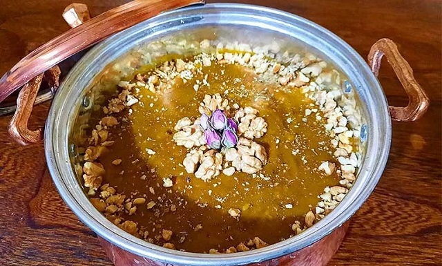 خورش قلیه کدو حلوایی