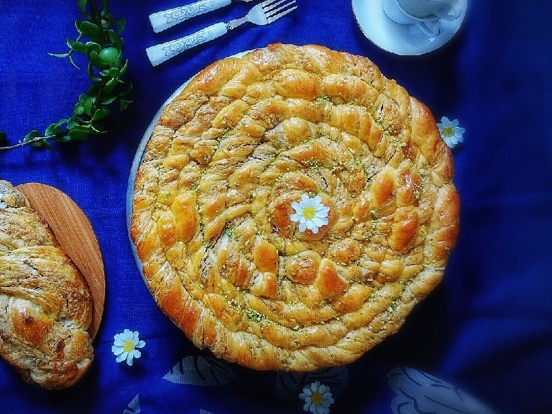 طرز تهیه نان آچما ارده | نان ارده و گردو ترکی