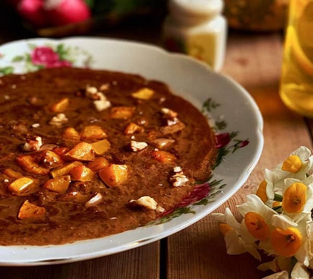 خورش قلیه کدو حلوایی