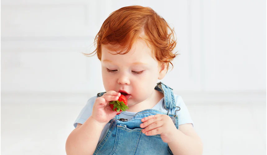 از چه سنی می‌توان به کودک توت فرنگی داد؟