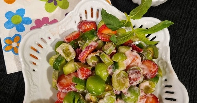 با چغاله بادام چی درست کنم؟ | طرز تهیه سالاد چغاله بادام