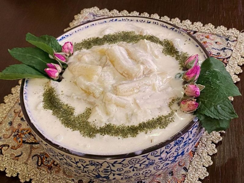 طرز تهیه بورانی کنگر و ماست کرمانشاهی در ۷ مرحله ساده