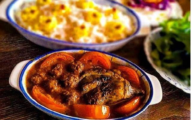 مشته بادمجان شیرازی در طرز تهیه انواع دسر و غذای شیرازی