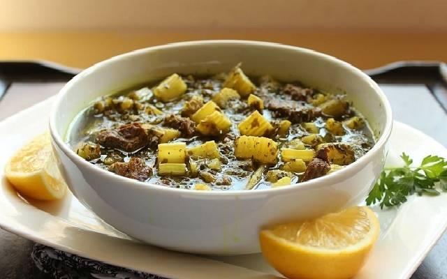 طرز تهیه انواع غذا مشهدی/خورش ریواس مشهدی