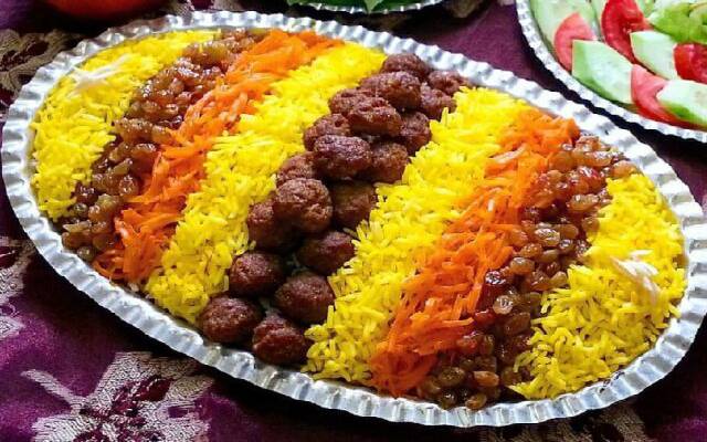 طرز تهیه انواع غذا مشهدی/ساطری پلو خراسانی