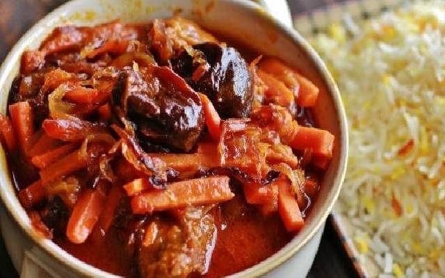 طرز تهیه انواع خورش با آلو/خورشت مرغ و آلو مجلسی