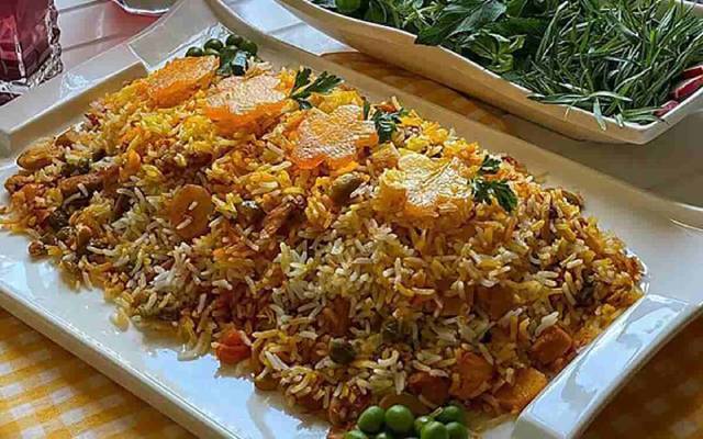 طرز تهیه انواع غذا مشهدی/پلو مخلوط مشهدی