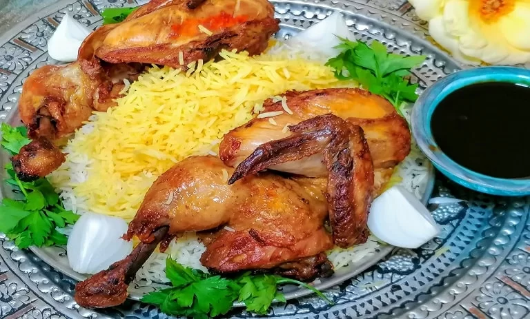 شام مهمونی با مرغ و برنج چی درست کنم؟ طرز تهیه اکبر جوجه گلوگاه