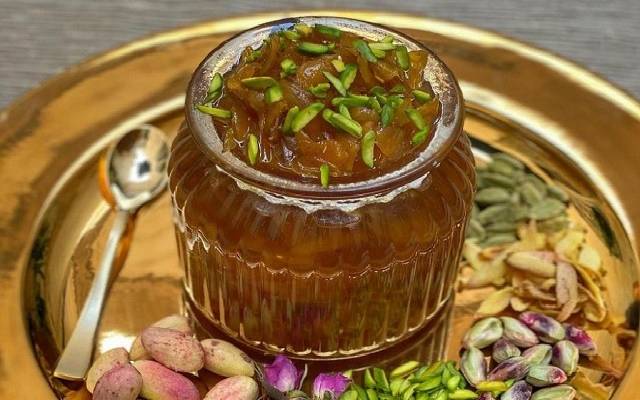 انواع مربا با پسته | طرز تهیه انواع دسر و شیرینی با پسته