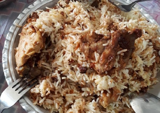 مراحل طرز تهیه لای پلو قشقایی