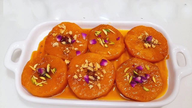 کدو حلوایی سرخ شده