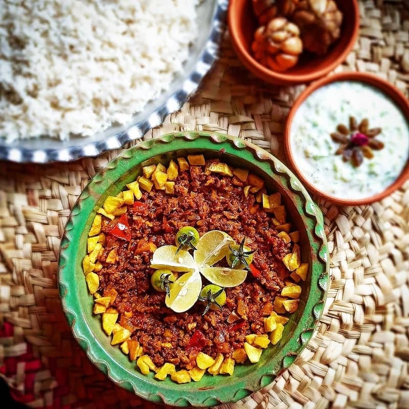 انواع غذا با گوشت چرخ کرده و برنج | طرز تهیه واویشکا با گوشت و برنج