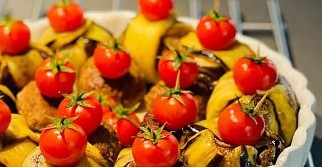 طرز تهیه بقچه بادمجان در فر