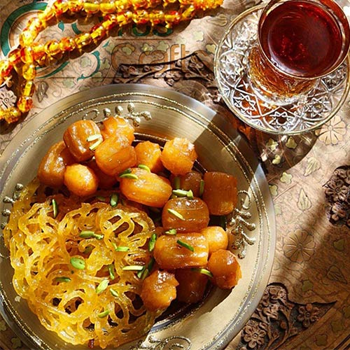 طرز تهیه انواع دسر و شیرینی ماه رمضان | دستور پخت انواع زولبیا بامیه