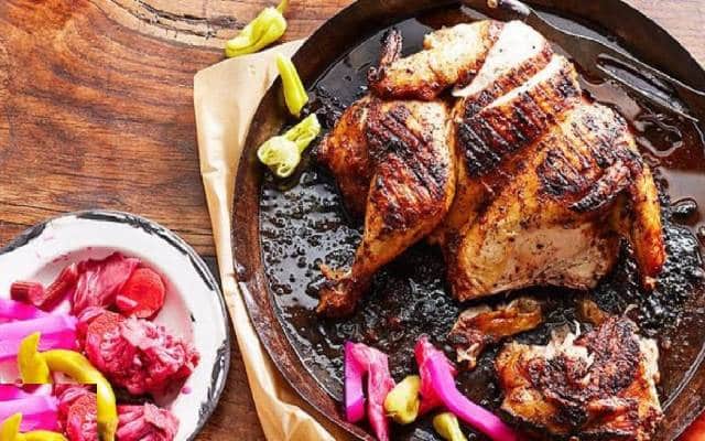 مراحل طرز تهیه فروج لبنانی در فر