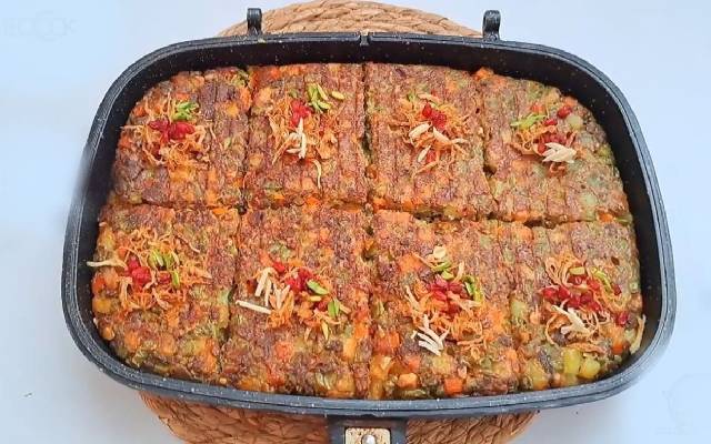 مراحل طرز تهیه کوکوی هفت پیکر مراحل طرز تهیه کوکوی هفت پیکر