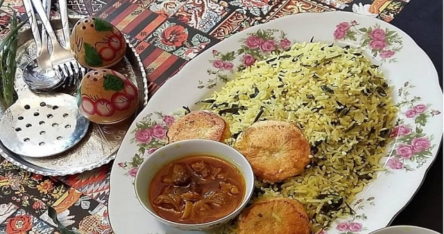 مراحل طرز تهیه ریواس پلو خوشمزه و خانگی